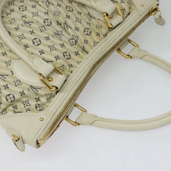 LOUIS VUITTON Monogram Mini Lin Croisette Marina PM Bag Beige M95494 Auth 125591 - Picture 10 of 15